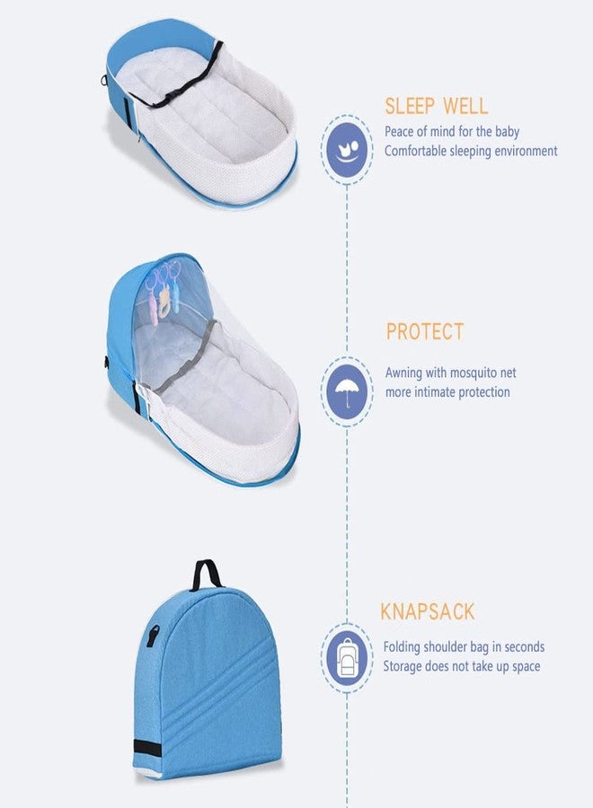 SFNTION Baby Travel Cot with Net Foldable Baby Tent Washable Crib Bionic Travel Bed Breathable Cradle Cot - Image 4