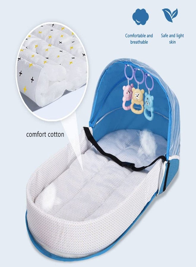 SFNTION Baby Travel Cot with Net Foldable Baby Tent Washable Crib Bionic Travel Bed Breathable Cradle Cot - Image 2