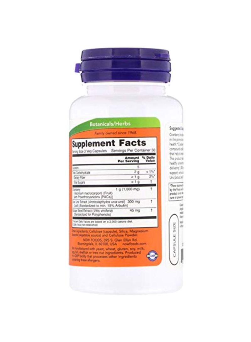 Now Foods Cranberry With PACs Dietary Supplements - 90 Capsules - Image 2
