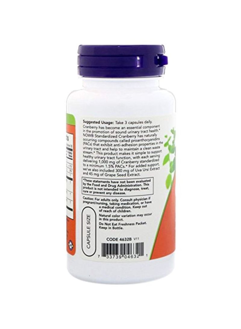 Now Foods Cranberry With PACs Dietary Supplements - 90 Capsules - Image 3