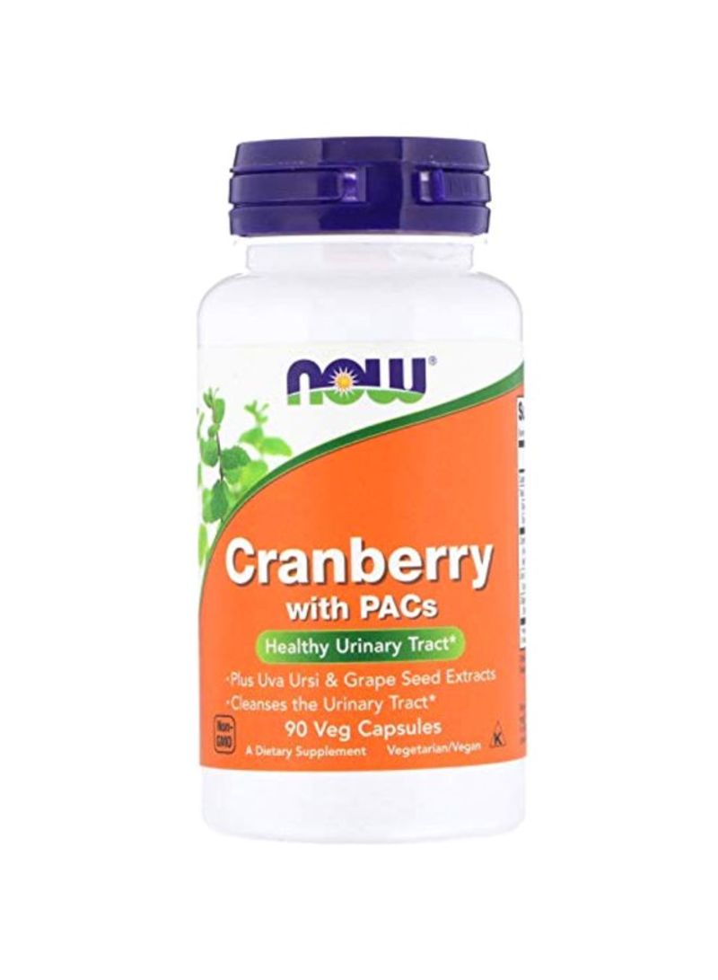 Now Foods Cranberry With PACs Dietary Supplements - 90 Capsules - Image 1