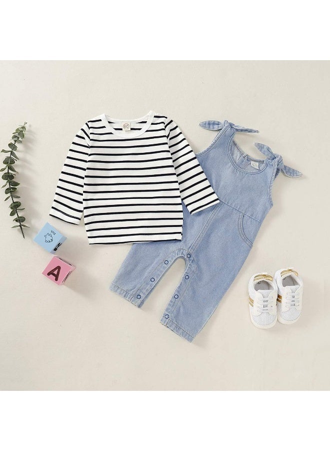 Saeaby Newborn Girls Boys Clothes Baby Romper Outfit 2Pcs Pants Set Long Sleeve Winter Clothing - Image 4