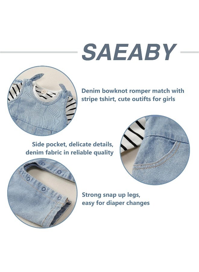 Saeaby Newborn Girls Boys Clothes Baby Romper Outfit 2Pcs Pants Set Long Sleeve Winter Clothing - Image 5