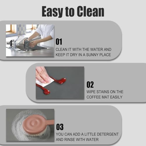 Royser Non-Slip Kitchen Runner Rug Set of 2 | Waterproof Washable Cushioned Floor Mats for Kitchen & Entryway | Anti-Fatigue Comfort Mats | Durable Kitchne Mat for Home Office, Sink & Laundry - Image 5