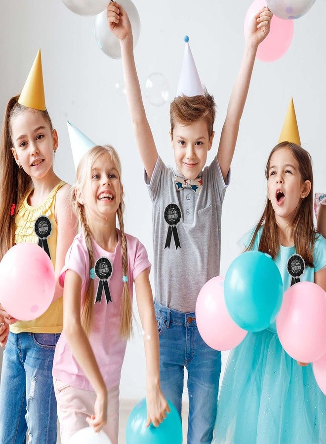 Mikovivi It's My Birthday Brooch Pin, Satin Fabric Happy Birthday Button Apparel Pin Award Ribbon Badge Celebration Accessory for Women Men Prize Party Decoration Gift (Black) - Image 5