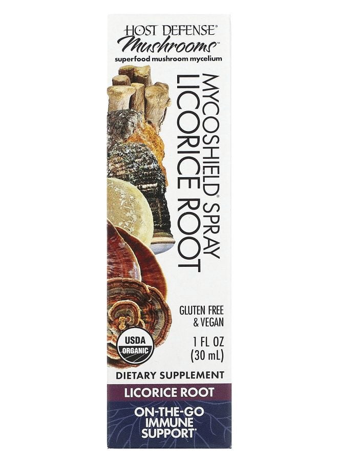 Mushrooms MycoShield Spray Licorice Root 1 fl oz (30 ml)