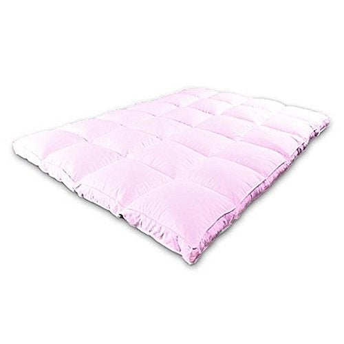 Jaipur Linen Jaipur Linen 3000 GSM 5 Ft X 6 Ft Small Queen Size Finest Imported Super Microfiber Mattress PaddingTopper60X72Baby Pink  - Image 3