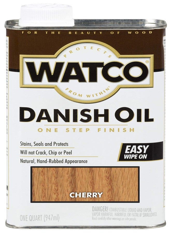Watco 65241 Danish Oil Wood Finish, Quart, Cherry - Image 1