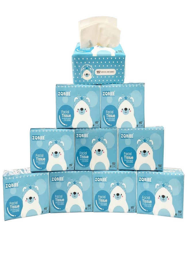 ZQBIEE 100% Skin-safe Sleek Tissue Paper & use for Car, Bathroom, Bedroom, Office & Facial Tissue Paper (PACK OF 10) - Image 1