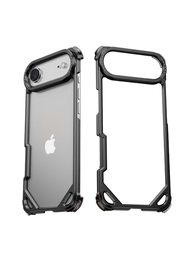 general for iPhone 17 Air Phone Case,Aluminum Thin Slim No Back Cases Compatible with MagSafe,Metal Frameless 4 Corner Airbags Shockproof Protective Bumper Cover for iPhone 17 Air - Image 1