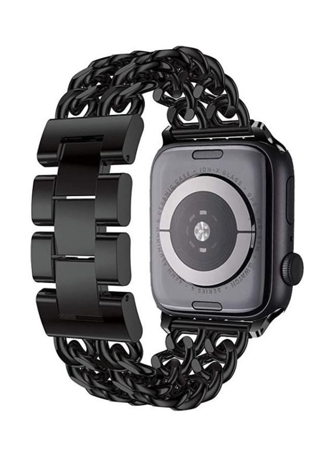 NIBEMINENT Replacement Watchband For Apple Watch Black - Image 4