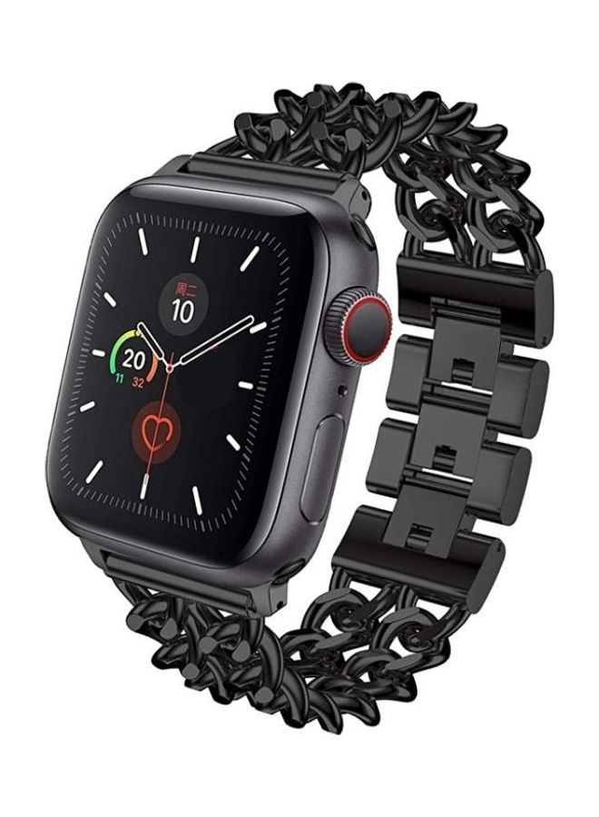 NIBEMINENT Replacement Watchband For Apple Watch Black - Image 3