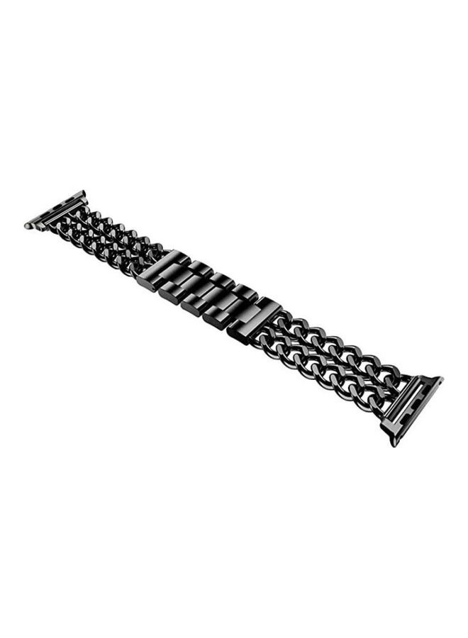 NIBEMINENT Replacement Watchband For Apple Watch Black - Image 2
