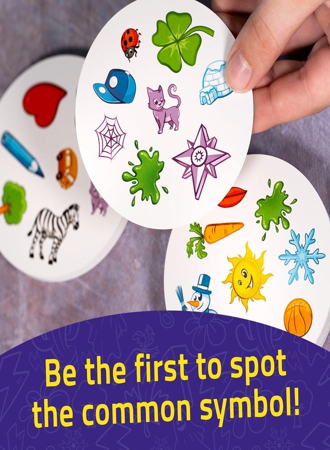 Asmodee Spot It! Classic Card Game (2024 Refresh) - Eco-Blister Edition, 5-in-1 Visual Perception Game for Quick Reflexes and Family Fun, Ages 6+, 2-8 Players, 10 Minute Playtime - Image 4