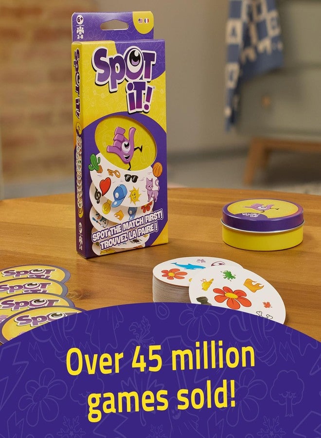 Asmodee Spot It! Classic Card Game (2024 Refresh) - Eco-Blister Edition, 5-in-1 Visual Perception Game for Quick Reflexes and Family Fun, Ages 6+, 2-8 Players, 10 Minute Playtime - Image 2