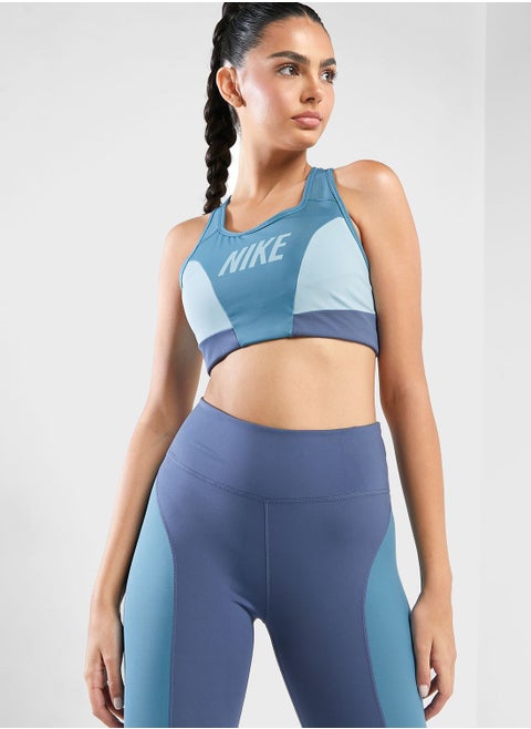 Dri-Fit Swoosh Logo Color Block Bra