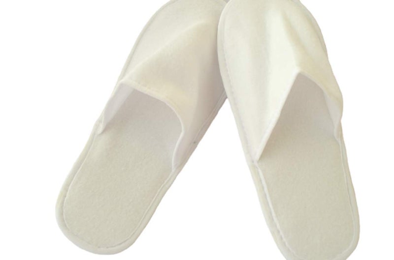 Sevenhills Toiletries Sevenhills Toiletries 25 Pairs Hotel Accessories Guest House Kit Guest Room Slipper Free Size 5MM Sole Terry Towel  Pack of 25 pairs WhiteUnisex  - Image 3