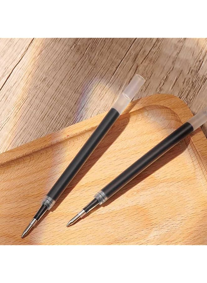 إيروريكس مجموعة أدوات مكتبية من أقلام الجل مكونة من قطعتين على شكل قلب مع 4 عبوات إضافية سوداء برأس رفيع 0.5 مم، ملحقات مكتبية، أساسيات العمل المنزلي، لوازم مدرسية للمراهقين - Image 5