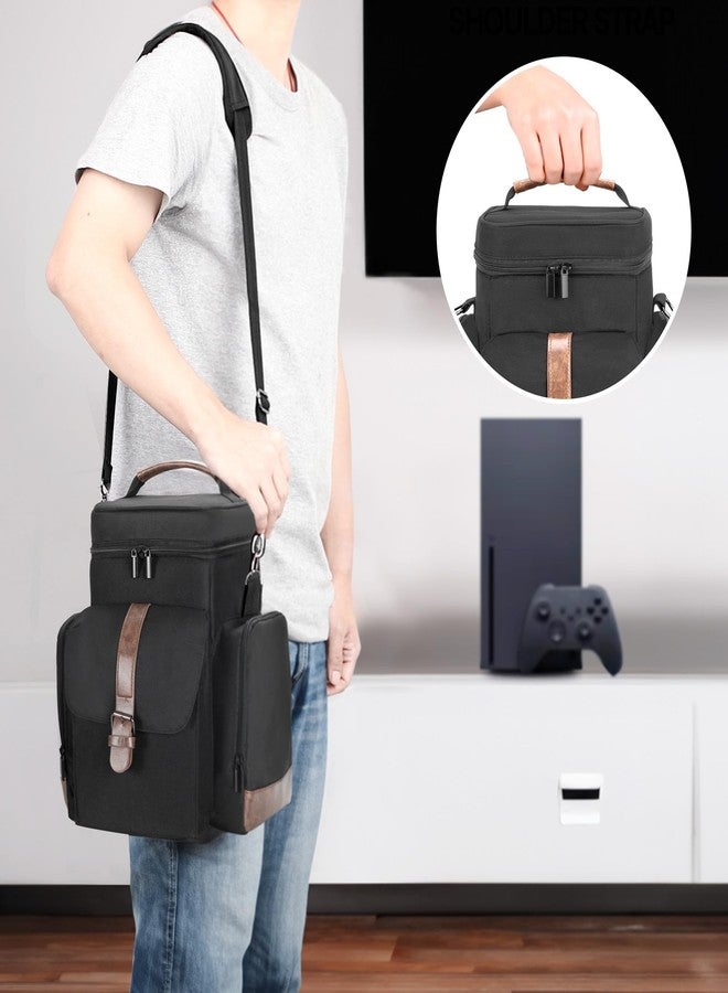 LoDrid Game Console Carrying Case Compatible with Xbox Series X, Storage Travel Case with Multiple Pockets for Controllers, Cables, Portable Hard Disk, and Other Accessories, Bag Only (Patent Design) - Image 5
