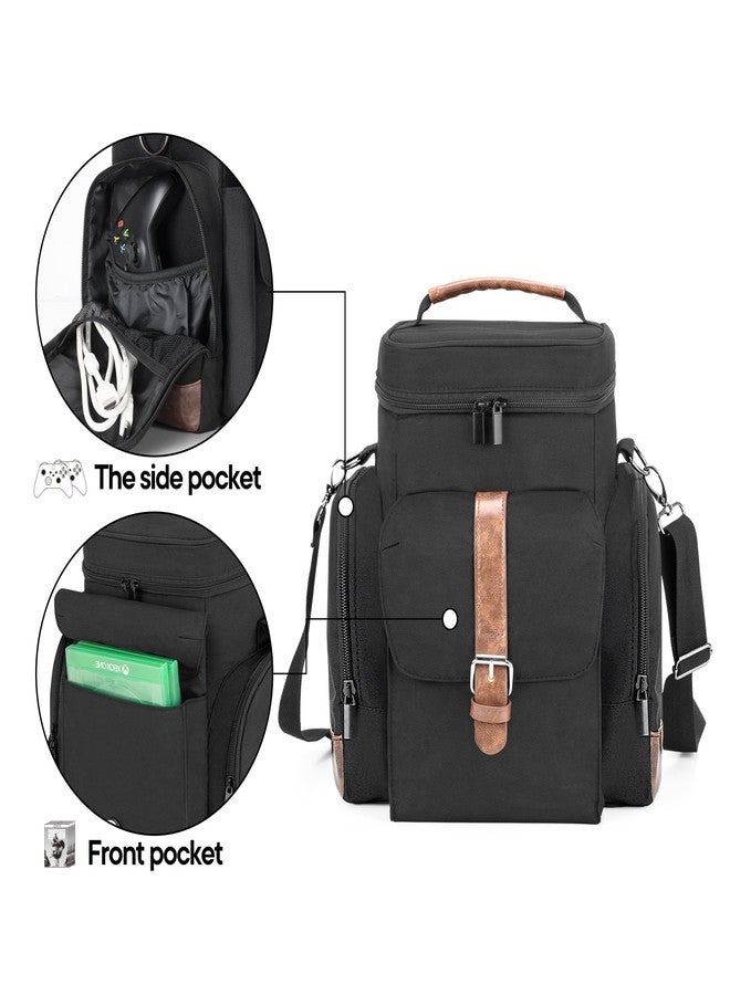 LoDrid Game Console Carrying Case Compatible with Xbox Series X, Storage Travel Case with Multiple Pockets for Controllers, Cables, Portable Hard Disk, and Other Accessories, Bag Only (Patent Design) - Image 3