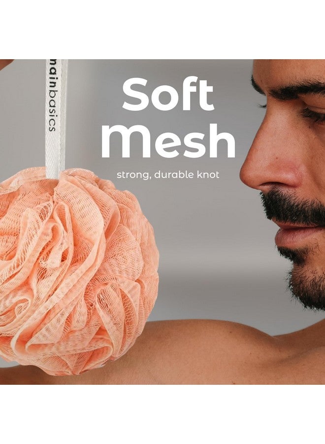 ماين بايسكس إسفنجة الاستحمام والليفة من MainBasics ومقشر الجسم (مجموعة من 3 قطع) - Image 3