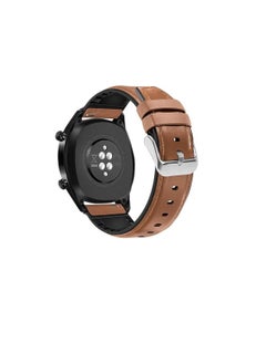 Generic Leather Band 22MM For Samsung galaxy watch 3 45mm /watch 46mm/Gear S3/Huawei watch GT3 46MM/GT2E/GT 46mm)/GT2 Pro/GT2 46MM/honor Magic Watch2 46mm/Amazfit GTR 4 /GTR3/3pro/2/2e  - Image 1