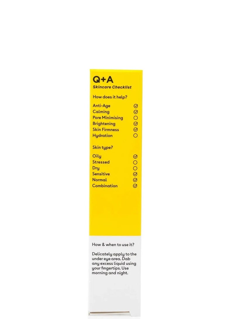 Q+A Caffeine Serum To Reduce Puffiness And Dark Circles Around The Eyes And Hide Wrinkles - 15 ml - Image 2
