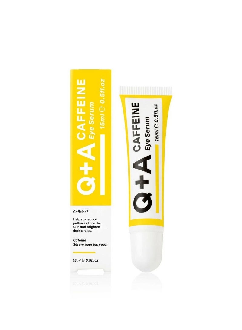 Q+A Caffeine Serum To Reduce Puffiness And Dark Circles Around The Eyes And Hide Wrinkles - 15 ml - Image 1