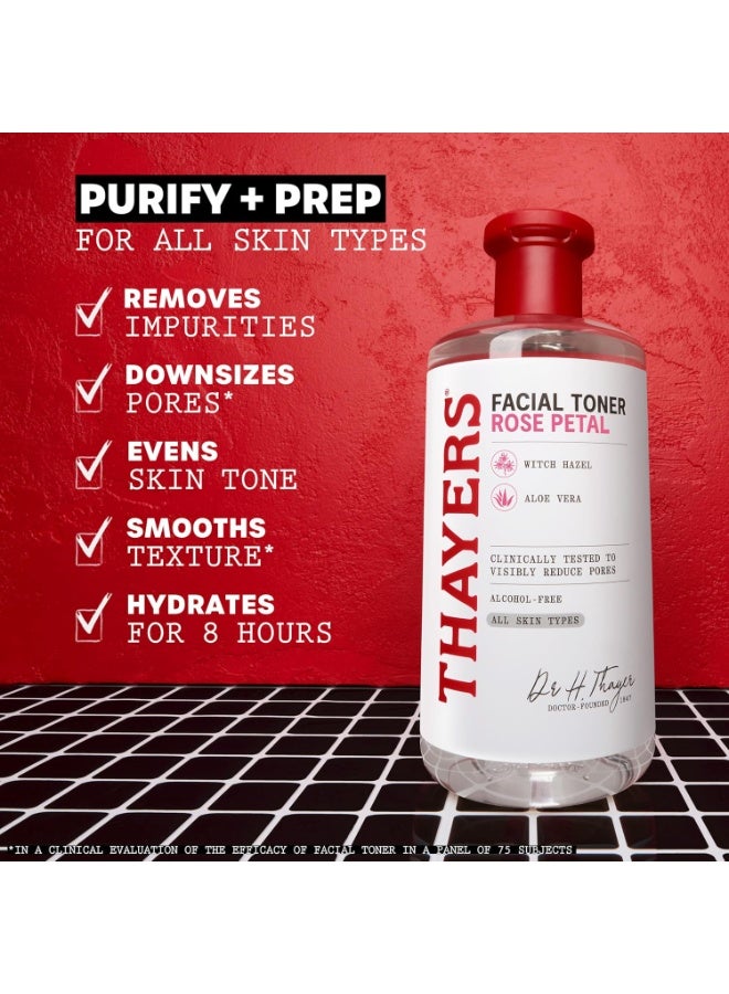 Thayers Alcohol-Free Witch Hazel Facial Toner with Aloe Vera & Rose Petal – Pore Refining, Soothing & Hydrating Toner for All Skin Types, Cruelty-Free, 12 fl oz - Image 3