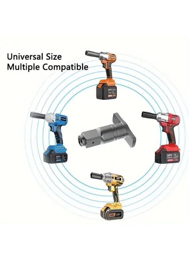 Silvery Universal T Shaft Adapter Multi Functional Chuck For Wireless Drills - Image 3