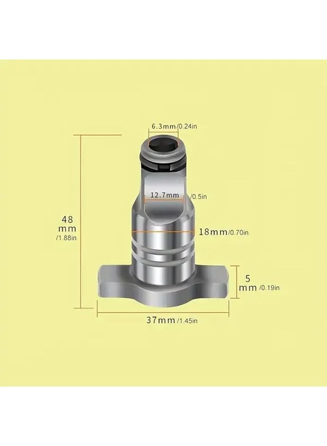 Silvery Universal T Shaft Adapter Multi Functional Chuck For Wireless Drills - Image 4