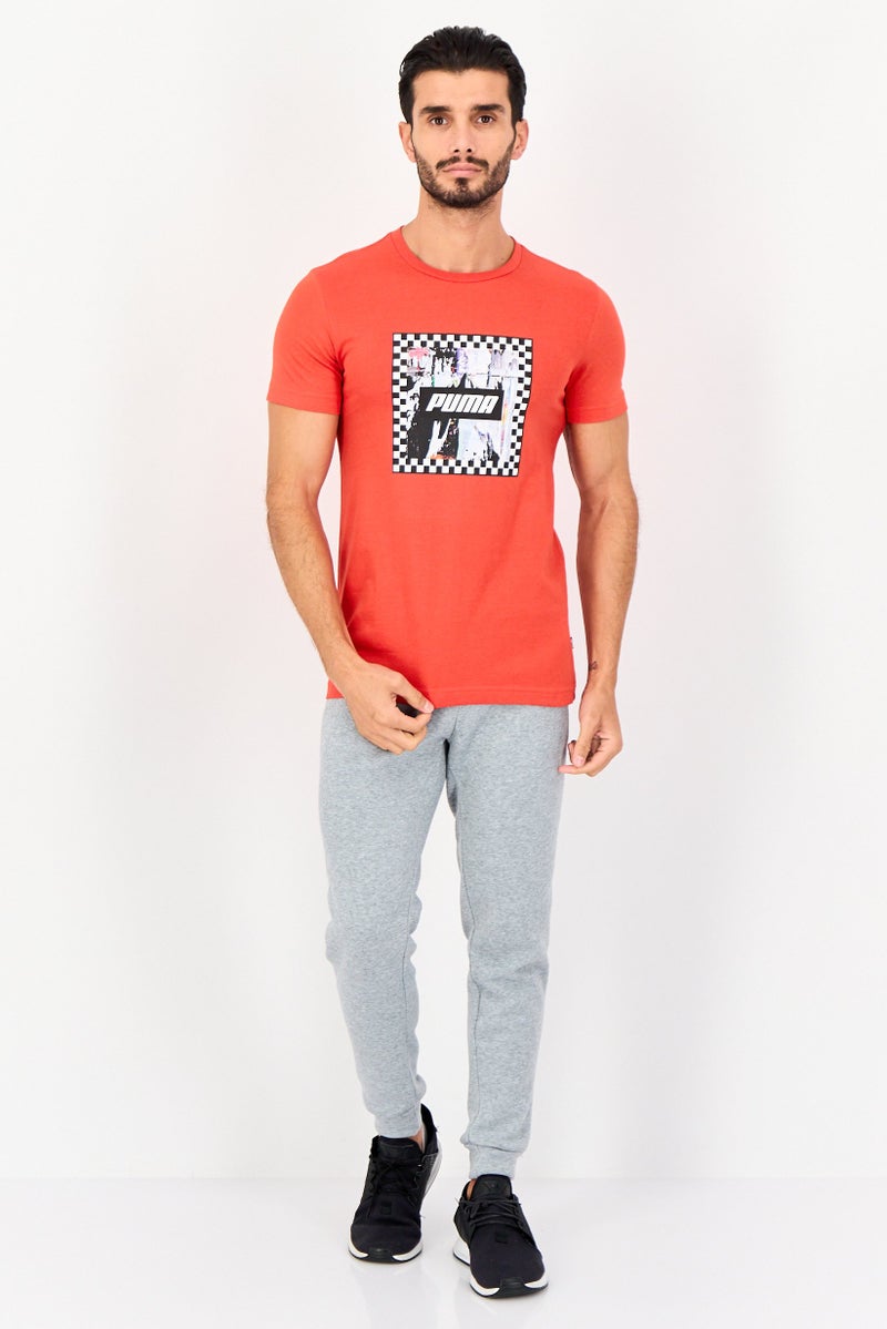 PUMA تي شيرت رجالي ضيق الأكمام القصيرة في الهواء الطلق، أحمر - Image 3