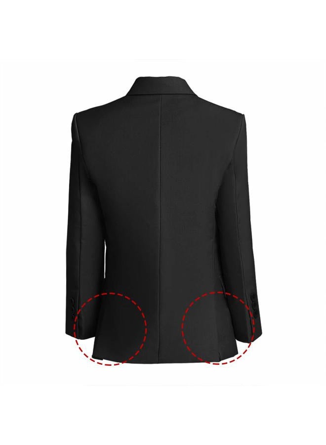 Visaccy Boys Formal Blazer School Jacket, Black, 14 Years - Image 2