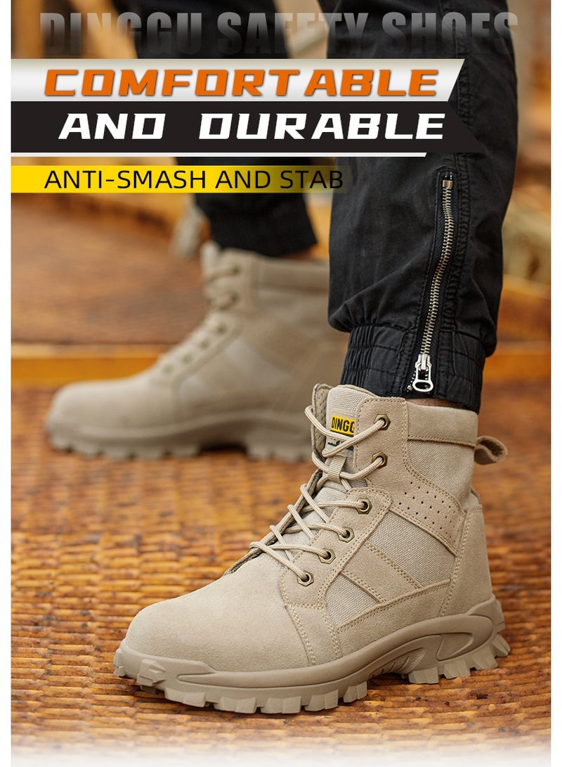 Steel Toe Shoes for Men Lightweight Safety Shoes Comfortable Puncture Proof Slip On Indestructible Work Shoes and Fashion Sneakers. - Image 1
