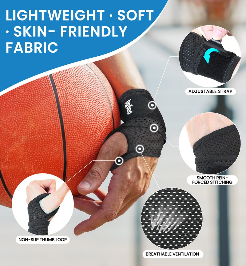 HGBOO 2-Pack Ultra-Thin Wrist Braces, Breathable Comfort Mesh Fabric Support for Pain Relief - Ideal for Carpal Tunnel, Tendonitis, Sports, Fitness and Daily Use - Adjustable Wrist Support (Black) - Image 5