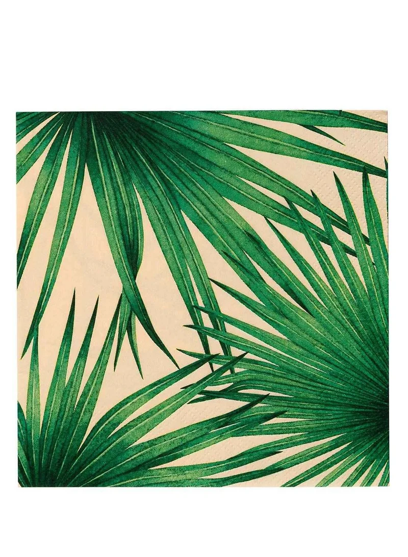 توكينج تيبلز Palm Leaves Designed Paper table Napkin 20pcs