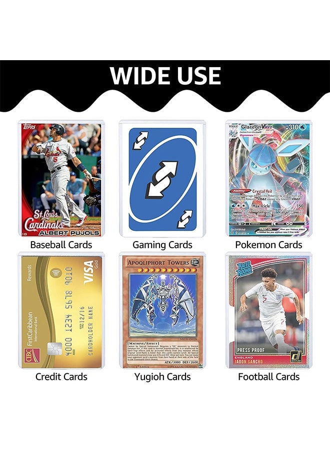 Peachjoy Hard Plastic Card Sleeves Top Loaders for Trading and Sports Cards, Protective Holder for Cards Smaller Than 9.8 x 7.5cm, 100pcs  - Image 5