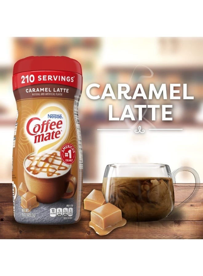 Nestle Coffee mate CARAMEL LATTE CREAMER 210 SERVINGS* 425.2g (US Import) - Image 2