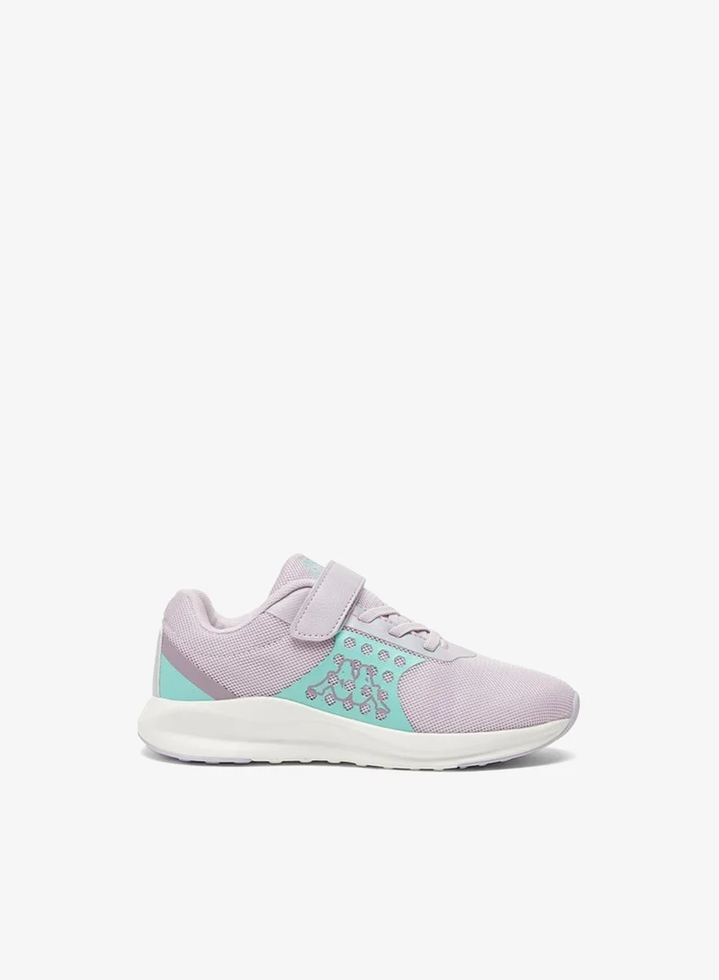 كابا حذاء رياضي للبنات بألوان متداخلة وإغلاق بشريط لاصق