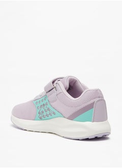 Kappa Girls' Colourblock Sports Shoes with Hook and Loop Closure  - Image 2