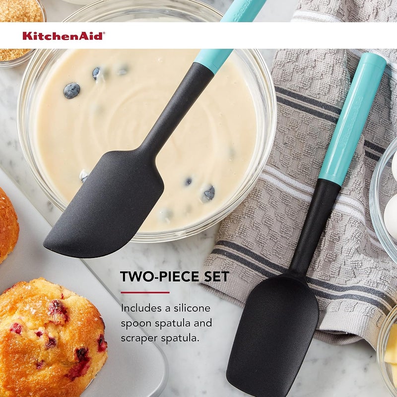 KitchenAid مجموعة ملعقة عالمية، 2 قطعة، سماء أكوا - Image 5