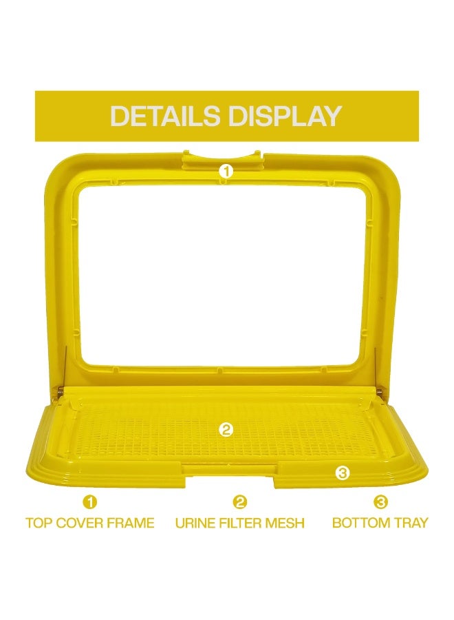 NNC PETS Dog potty tray with Leak-proof design, Grid design, and Anti-slip bottom, Durable plastic pet pee pad holder for Puppies and Small dogs, Suitable for Indoor/Outdoor, Easy to clean, 49 cm - Image 4