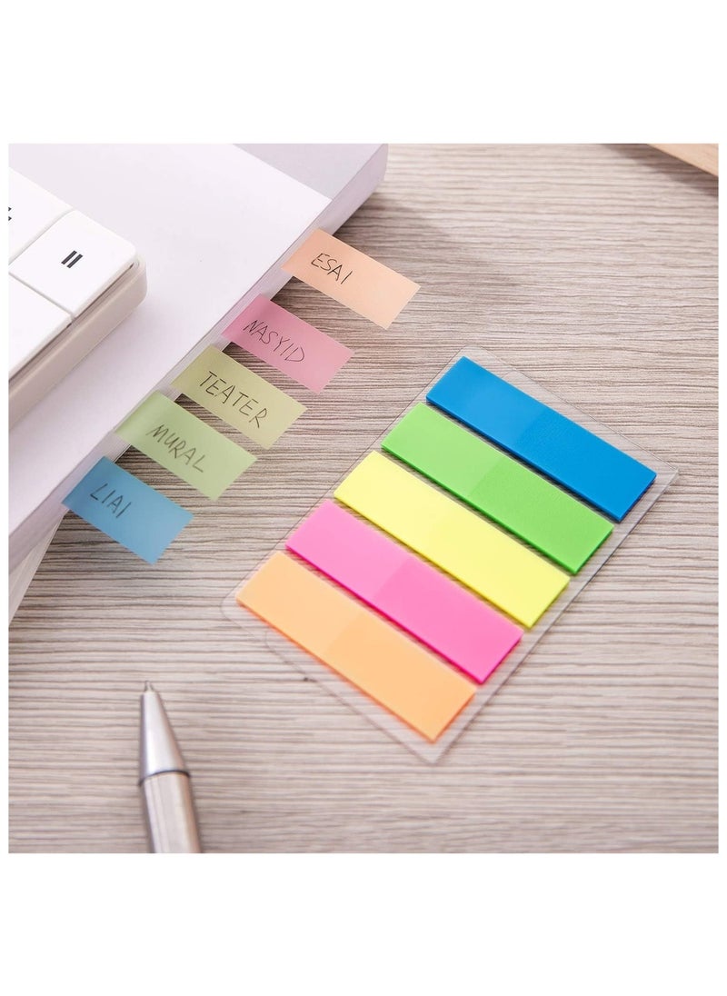 Deli 100-Piece Plastic Index Tabs 44x12mm Size Multicolour  - Image 2