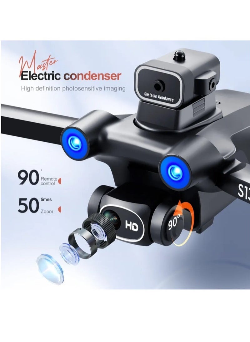 AROAQ S136 Mini RC Quadcopter Folding Drone with GPS Infrared Obstacle Avoidance Brushless Motors With 3 Batteries  - Image 5