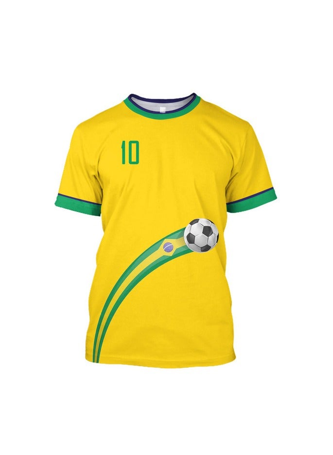 KUYING New Football Jersey Top With Short Sleeves  - Image 1