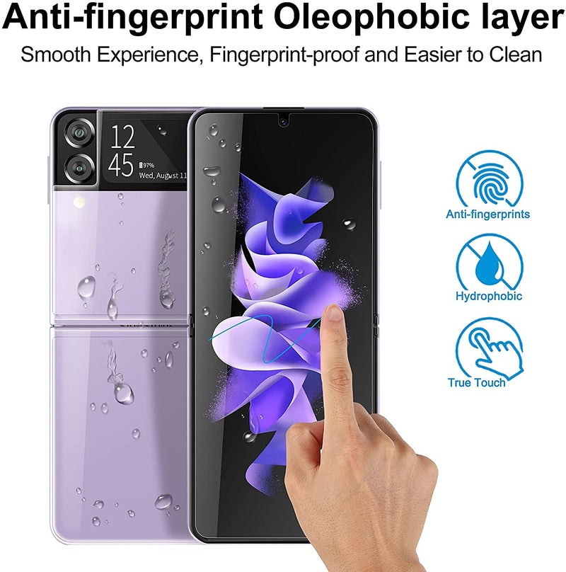 XTRENGTH Advanced HD+ Front & Back Ultra Thin Unbreakable Screen Protector for Samsung Galaxy Z Flip 6 5G - Edge to Edge Full Mobile Coverage with Easy Installation Kit (Anti-Scratch) - Image 2