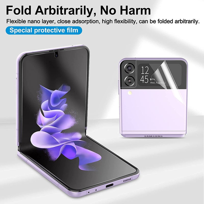 XTRENGTH Advanced HD+ Front & Back Ultra Thin Unbreakable Screen Protector for Samsung Galaxy Z Flip 6 5G - Edge to Edge Full Mobile Coverage with Easy Installation Kit (Anti-Scratch) - Image 3