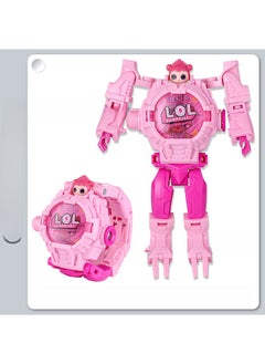 Hot Sale Ultraman Transforming Projector Watch Toy for Kids Surprise Girl [deformable +21 picture projection]]