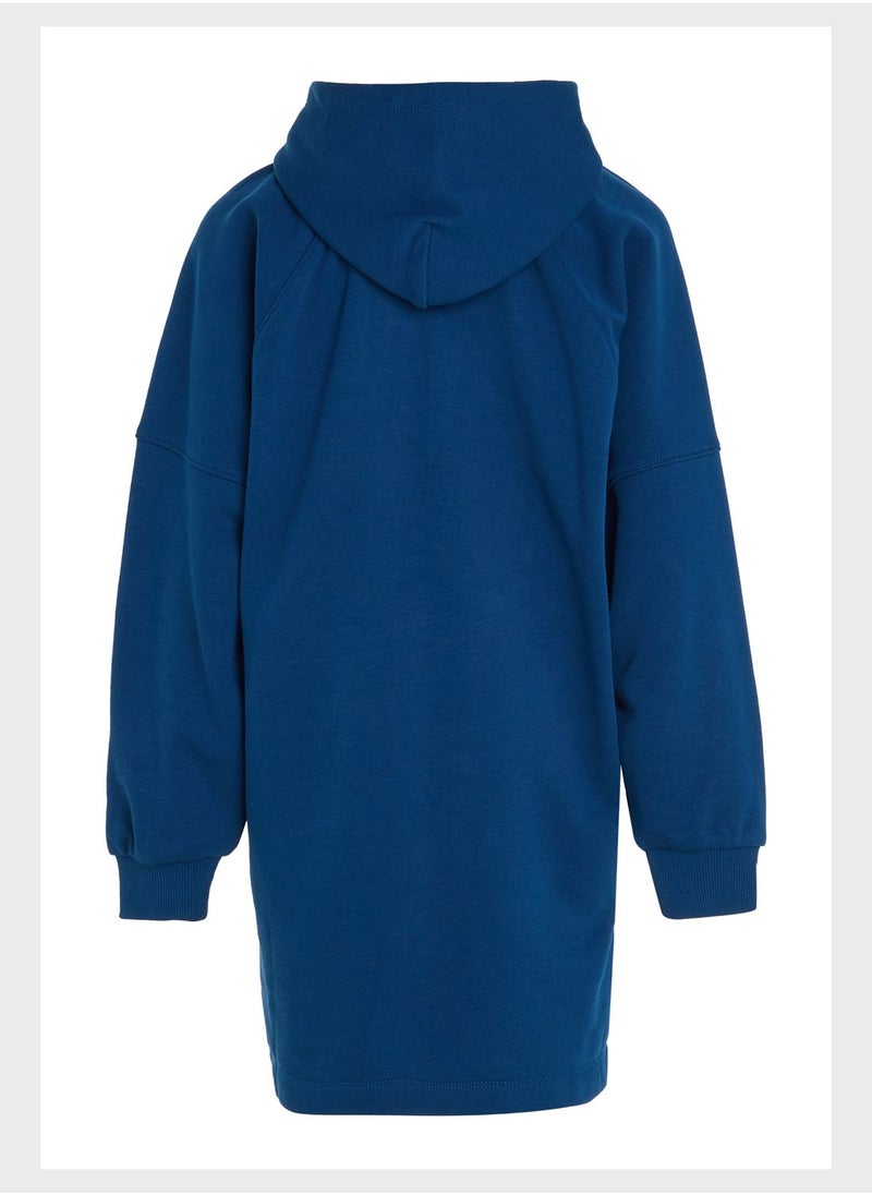 TOMMY HILFIGER - Youth Logo Hoodie Dress - Image 1