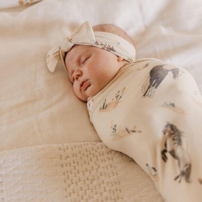 Copper Pearl Swaddle Blankets for Newborns Soft Stretchy Receiving Blankets for Boys and Girls Large 46 x 46 Inch Baby Blankets Lightweight and Breathable Swaddles Montana - Image 4